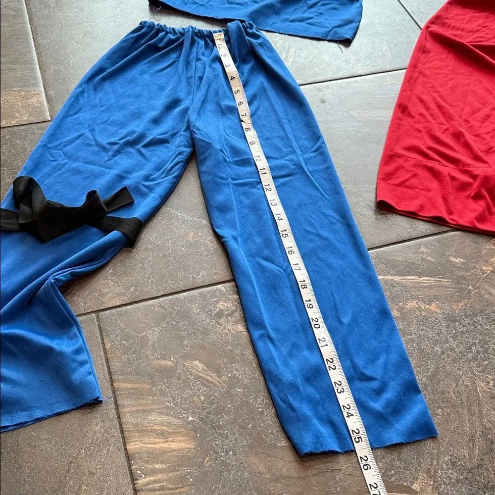 Ninja Costume Bundle W/ sword holder  Red - Medium   Blue - Small Green - Medium